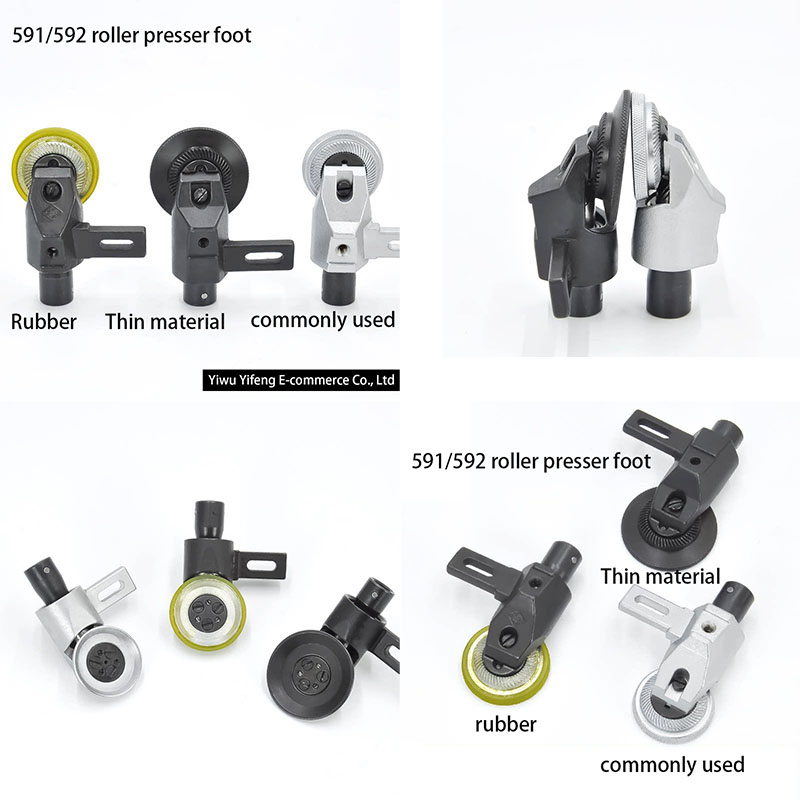 Leatherwork Press - 591/592 ตีนผีแบบลูกกลิ้งสำหรับจักรเย็บผ้าอุตสาหกรรมแบบโพสต์เบด, ยาง/บาง/ซ่อมรองเท้าและอุปกรณ์งานหนัง
