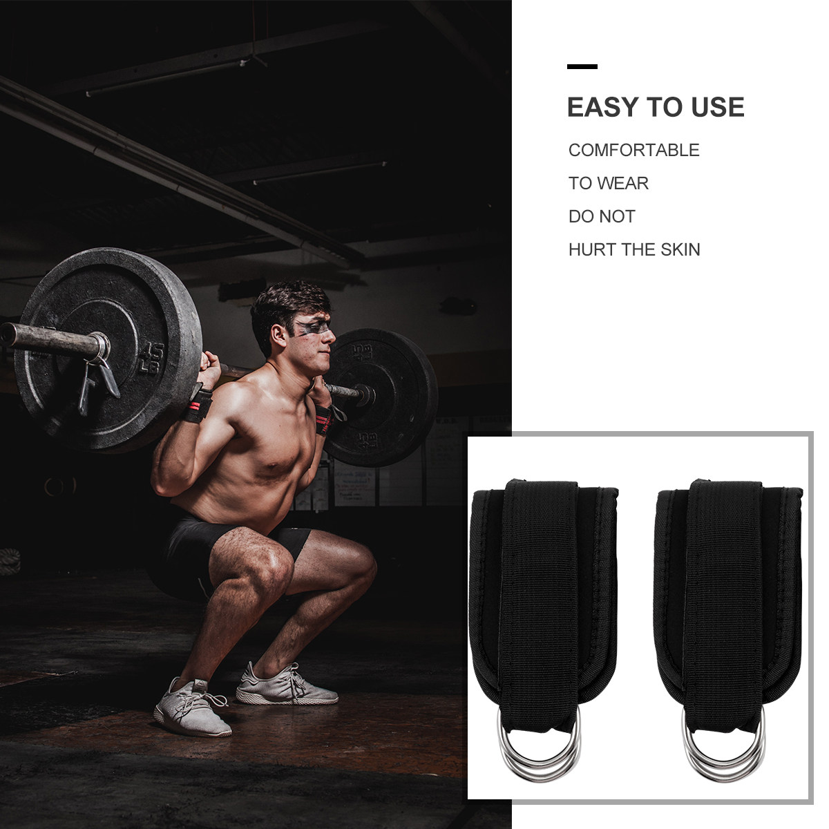 สายรัดข้อเท้าอเนกประสงค์ 1 คู่ - Leather Workout Belt บทวิจารณ์และราคา