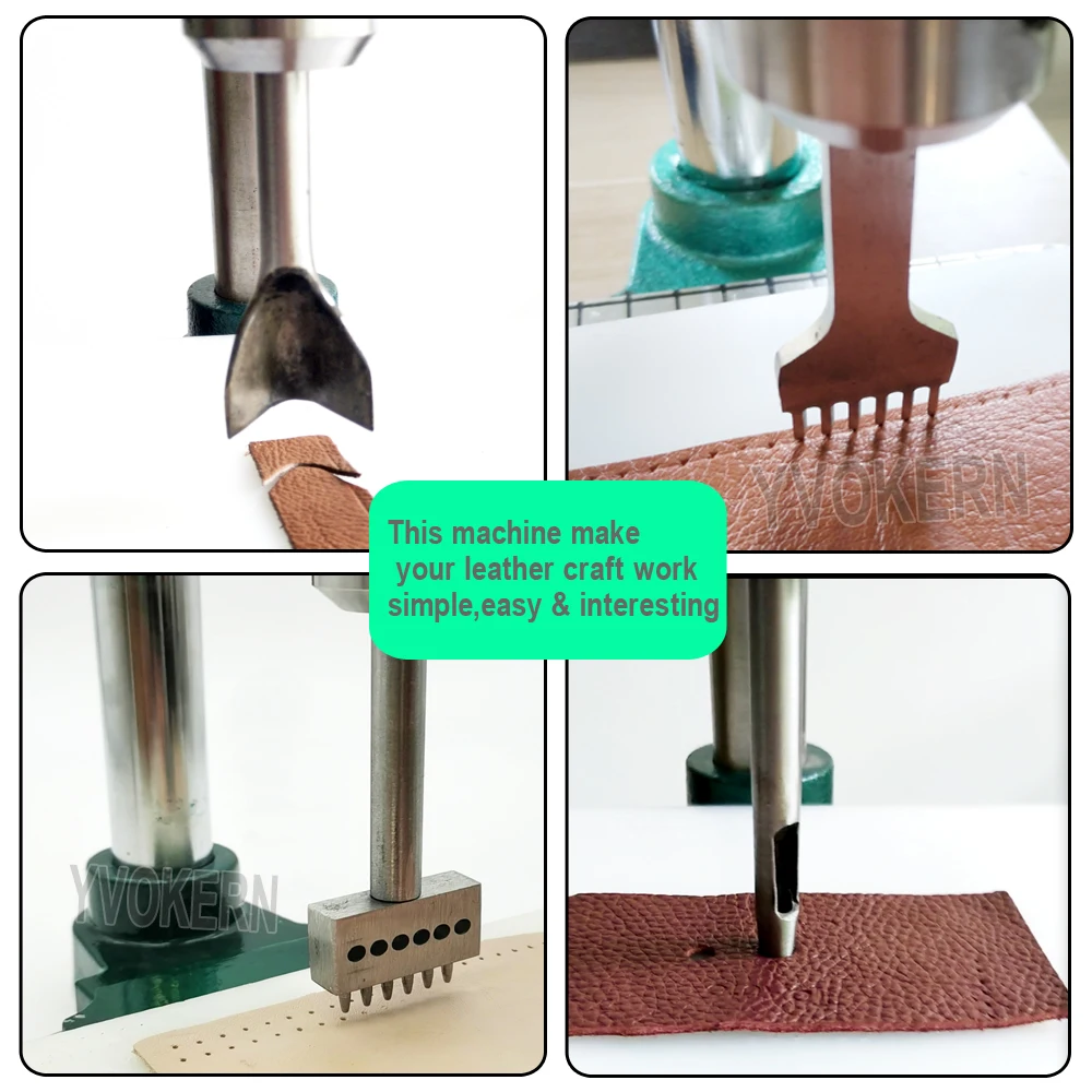 เงียบหนังรู Punch คู่มือเครื่อ - Leatherwork Press บทวิจารณ์และราคา