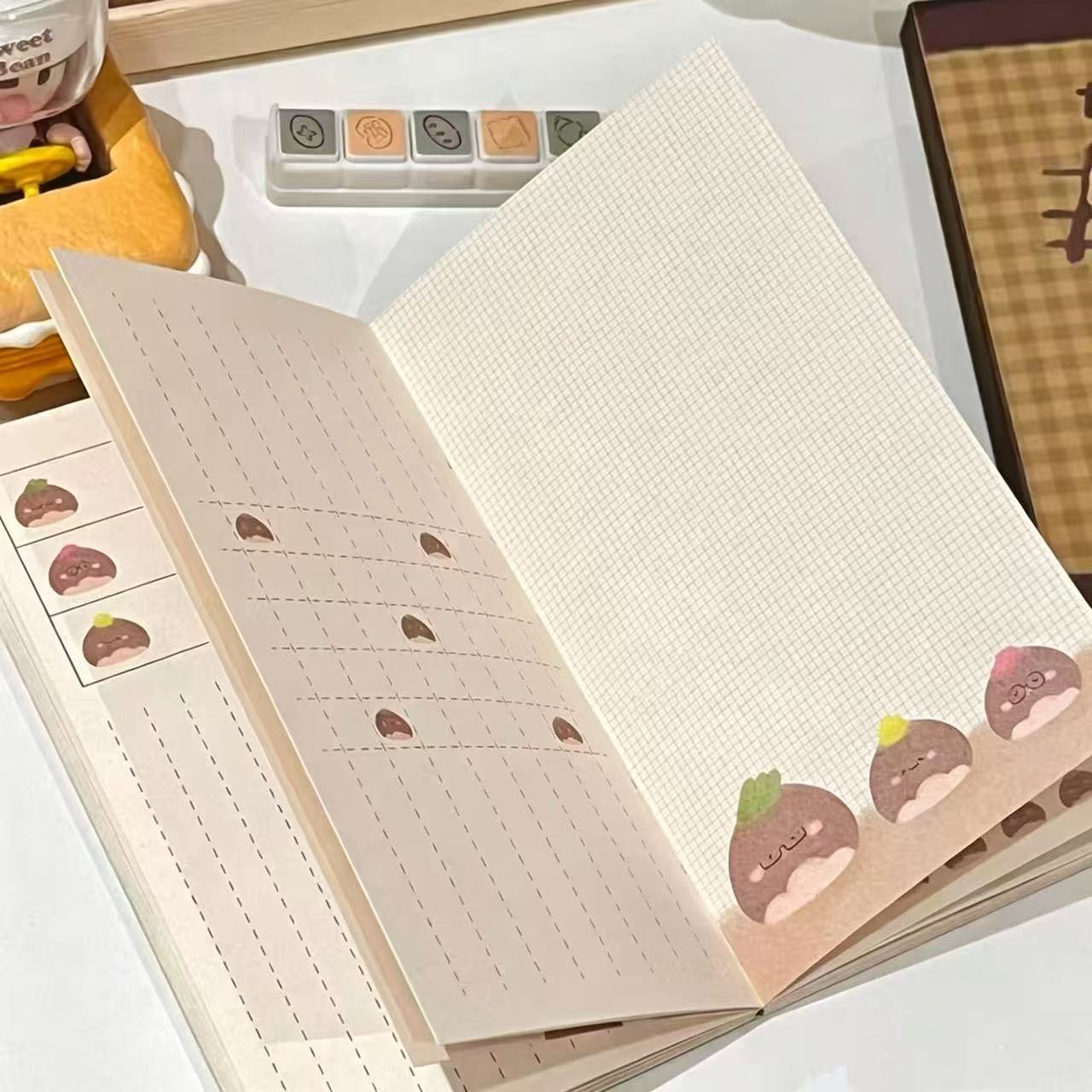 สมุดโน้ตแบบเติมได้ A6 ลายตาราง - Leather Work Notebook บทวิจารณ์และราคา