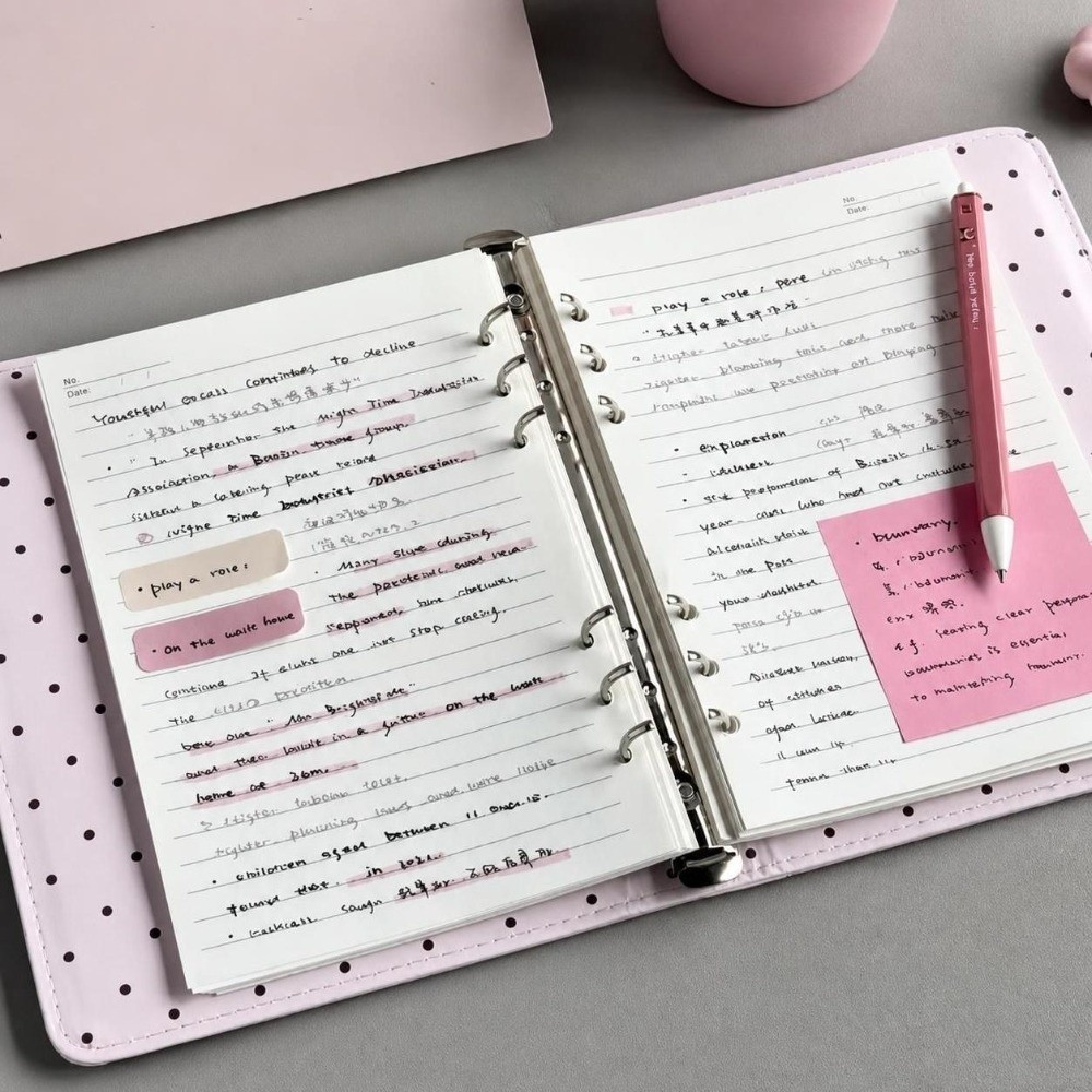 สมุดบันทึกแบบมีปกลายจุด Ins ขน - Leather Work Notebook บทวิจารณ์และราคา