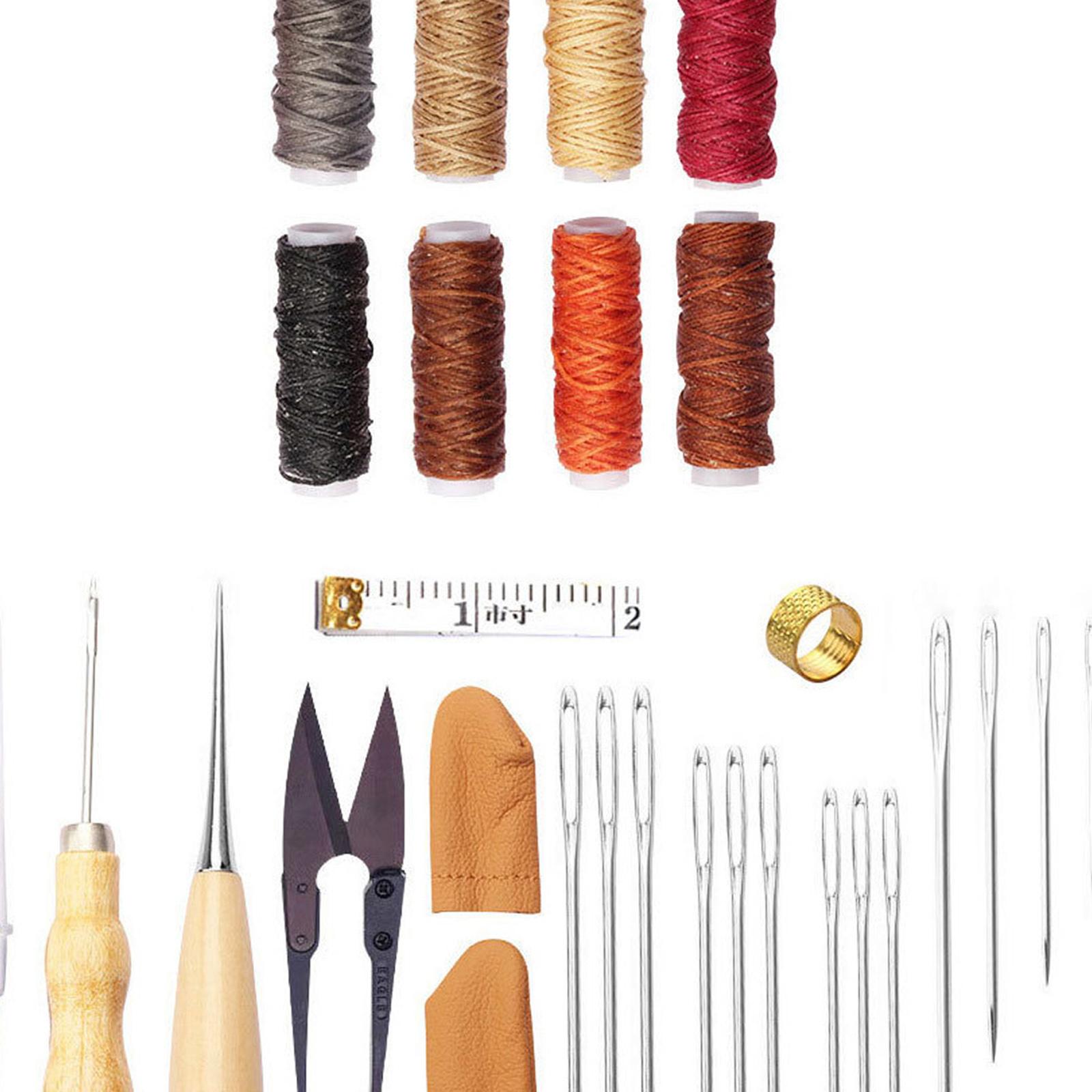 ชุดเครื่องมือหนัง 32 ชิ้น ชุดอ - Beginner Leatherwork Kit บทวิจารณ์และราคา