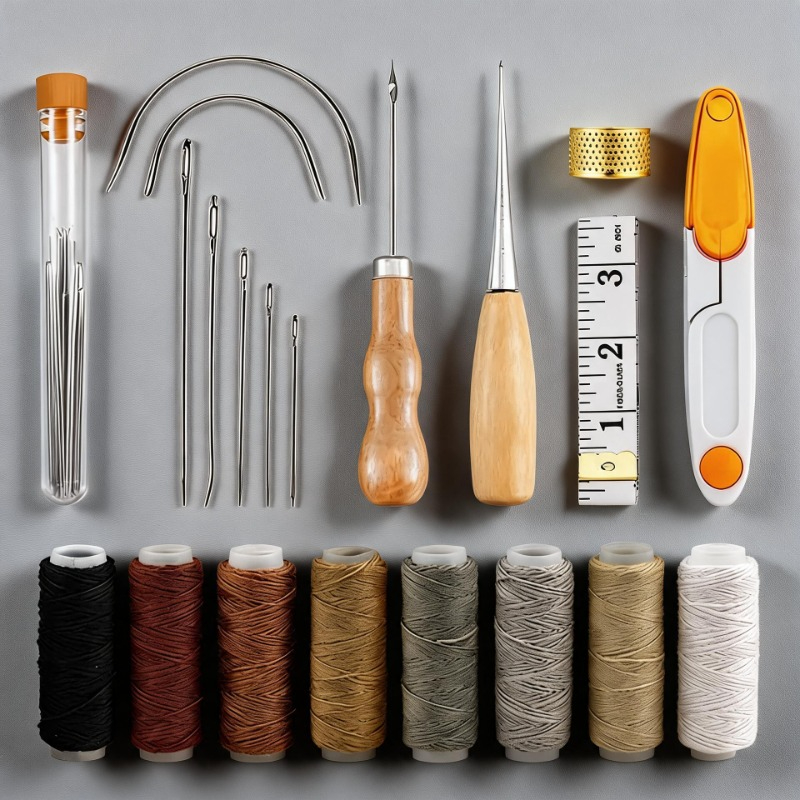 ชุดเครื่องมือทำงานหนังสำหรับงา - Beginner Leatherwork Kit บทวิจารณ์และราคา