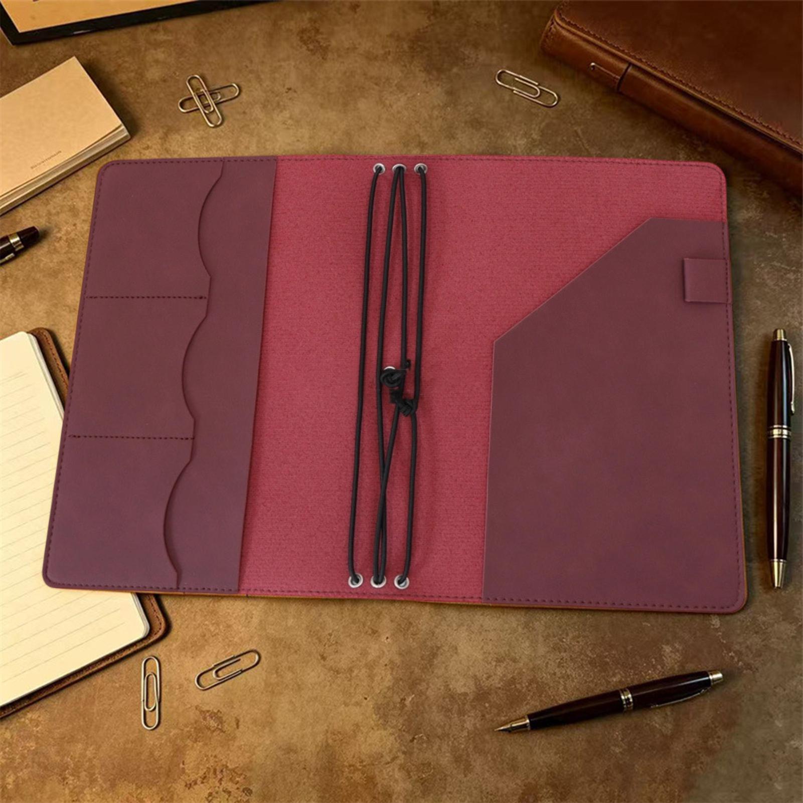ปกสมุดบันทึก A5 หนัง PU วินเทจ - Leather Work Notebook บทวิจารณ์และราคา