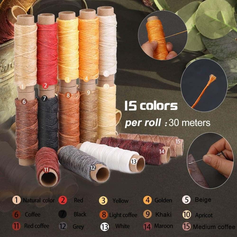 ชุดเครื่องมือทำงานหนัง ชุดอุปก - Beginner Leatherwork Kit บทวิจารณ์และราคา