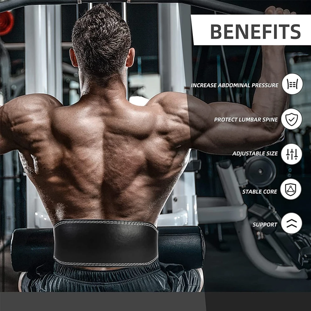 เข็มขัดยกน้ำหนักออกกำลังกายทำจ - Leather Workout Belt บทวิจารณ์และราคา